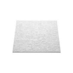 Decoflair Moulure Et Rosace De Plafond<T102 Dalle de plafond Polystyrène expansé 10 x 500 x 500 - 8 pièces