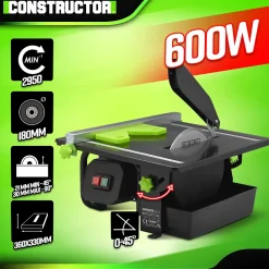 Constructor Outils Du Carreleur<Table coupe carrelages 600W - 180mm -