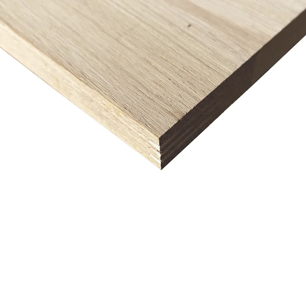 Wood&Sens Tablette Bois Et Mélaminé<Tablette Chêne Massif Abouté, L.80 cm x l.40 cm, Ep.18 mm