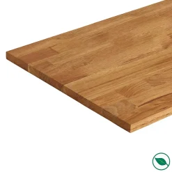Forestea Tablette Bois Et Mélaminé<Tablette chêne massif huilé lamellé collé abouté 2000 x 400 x 18 mm