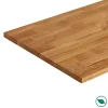 Forestea Tablette chêne massif huilé lamellé collé abouté 2000 x 500 x 18 mm- Tablette Bois Et Mélaminé