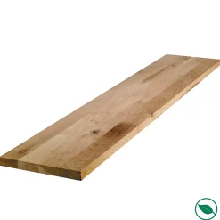 Forestea Tablette chêne massif lamellé collé abouté 1200 x 200 x 18 mm- Tablette Bois Et Mélaminé
