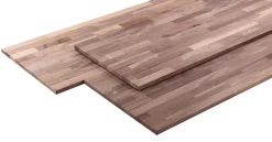Tablette en noyer massif marron 40 x 200 cm, ép.18 mm- Tablette Bois Et Mélaminé