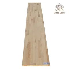 Wood&Sens Tablette Bois Et Mélaminé<Tablette Frêne bois massif, L.200 x l.30 cm, Ep.18 mm