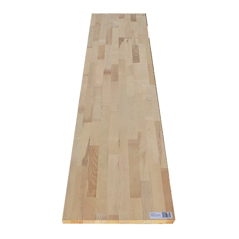 Wood&Sens Tablette Bois Et Mélaminé<Tablette Frêne bois massif, L.200 x l.60 cm, Ep.18 mm