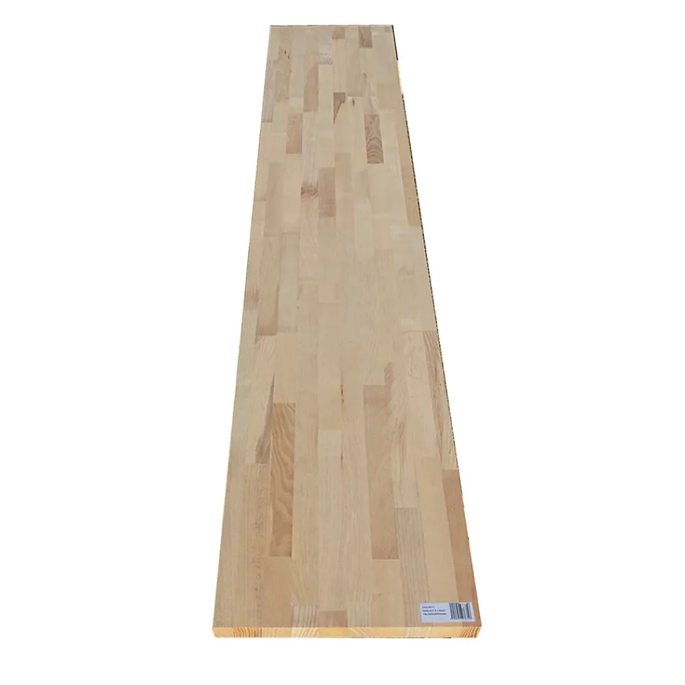 Wood&Sens Tablette Frêne bois massif, L.200 x l.50 cm, Ep.18 mm- Tablette Bois Et Mélaminé
