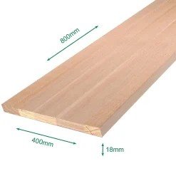 Forestea Tablette hêtre massif lamellé collé abouté 800 x 400 x 18 mm- Tablette Bois Et Mélaminé