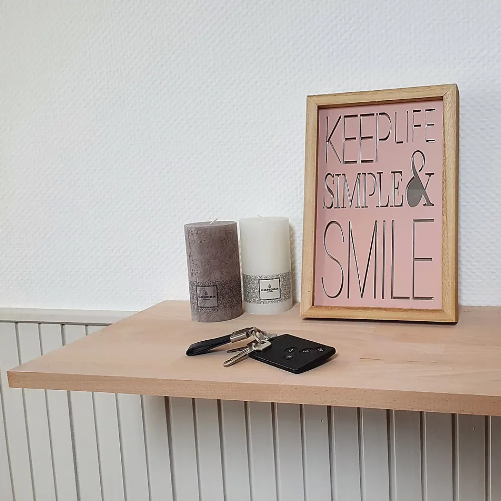 Wood&Sens Tablette Hêtre Massif Lamellé Collé Abouté, L.200 cm x l.30 cm, Ep.18 mm- Tablette Bois Et Mélaminé
