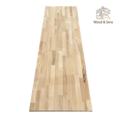 Wood&Sens Tablette Bois Et Mélaminé<Tablette Hêtre Massif Lamellé Collé Abouté, L.250 cm x l.60 cm, Ep.18 mm