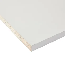 Tablette mélaminé blanc brillant - 250 x 50 cm, ép.18 mm (vendu à la tablette)- Tablette Bois Et Mélaminé