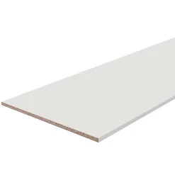 Tablette mélaminé blanc brillant - 250 x 60 cm, ép.18 mm (vendu à la tablette)- Tablette Bois Et Mélaminé