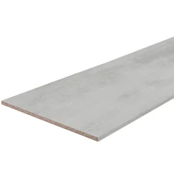Tablette mélaminé béton Kala 60 x 250 cm,ép.1,8 cm- Tablette Bois Et Mélaminé