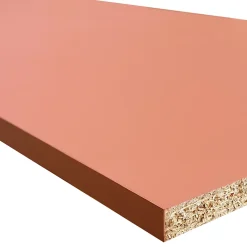 Tablette mélaminée Ninna couleur terracotta 250x50x1.8 Cm- Tablette Bois Et Mélaminé|Panneau Décoratif En Bois