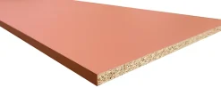 Tablette mélaminée Ninna couleur terracotta 250x50x1.8 Cm- Tablette Bois Et Mélaminé|Panneau Décoratif En Bois