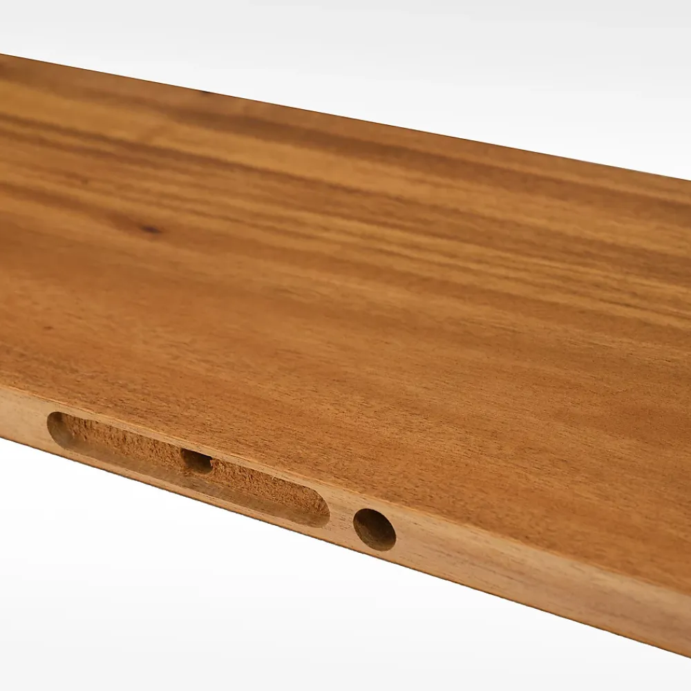 Tablette pour étagère acacia 90 x 18 x 1.8 cm- Tablette Bois Et Mélaminé