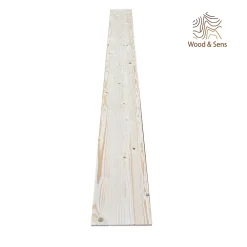 Wood&Sens Tablette Sapin bois massif, L.250 x l.20 cm, Ep.21 mm- Tablette Bois Et Mélaminé