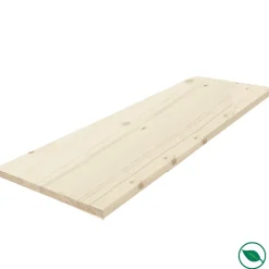 Forestea Tablette Bois Et Mélaminé<Tablette sapin massif lamellé collé abouté 1200 x 400 x 18 mm