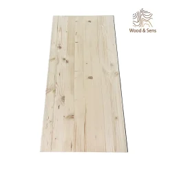 Wood&Sens Tablette Bois Et Mélaminé<Tablette Sapin Rustique, L.80 cm x l.30 cm, Ep.18 mm