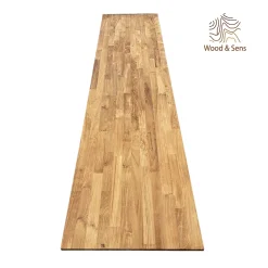 Wood&Sens Tablette Bois Et Mélaminé<Tablette Teck Massif Abouté, L.250 cm x l.60 cm, Ep.18 mm