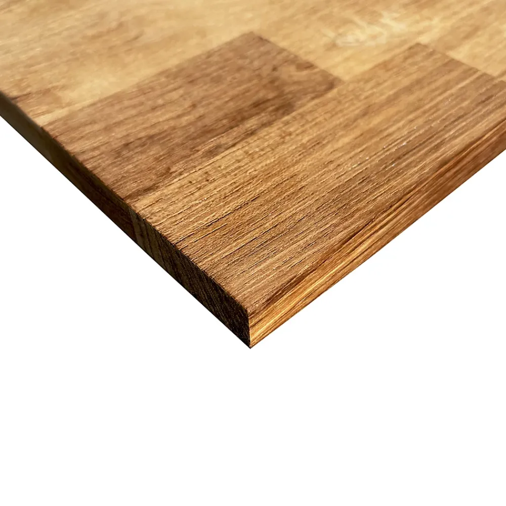 Wood&Sens Tablette Bois Et Mélaminé<Tablette Teck Massif Abouté, L.250 cm x l.60 cm, Ep.18 mm