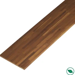 Forestea Tablette Bois Et Mélaminé<Tablette Teck massif pré huilé Lamellé collé abouté 1200 x 150 x 18 mm