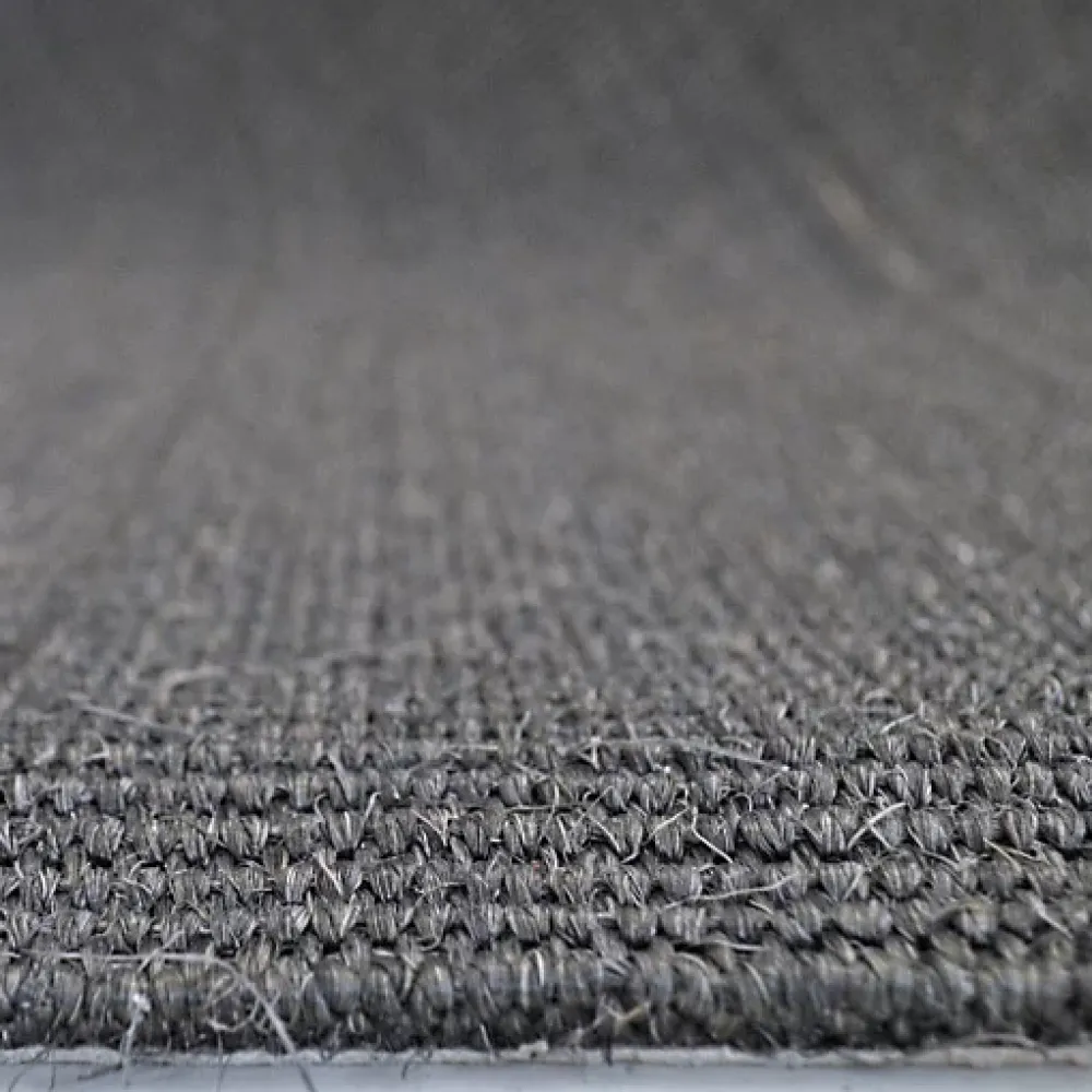 Décoweb Tapis de passage en sisal couloir et escalier - Anthracite - Echantillon 15 x 20 cm- Sisal Et Jonc De Mer|Sisal Et Jonc De Mer