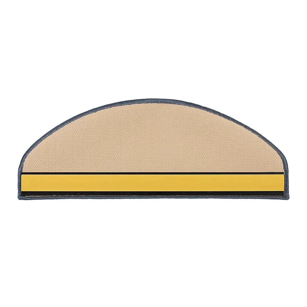 Floordirekt Tapis d'escalier Akzent Gris Demi-circulaire 23,5 x 65 cm -- Accessoire D'Escalier