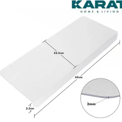 Floordirekt Accessoire D'Escalier<Tapis d'escalier Arktik Transparent Rectangulaire 23,5 x 65 cm -