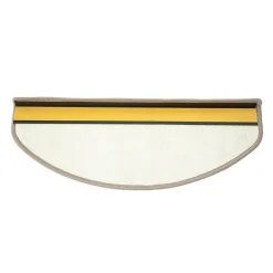Floordirekt Tapis d'escalier Baleno Beige 23,5 x 65 cm Demi-circulaire -- Accessoire D'Escalier