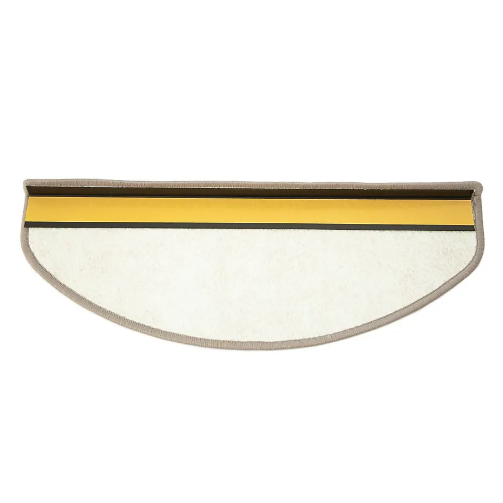 Floordirekt Tapis d'escalier Baleno Beige 23,5 x 65 cm Demi-circulaire -- Accessoire D'Escalier