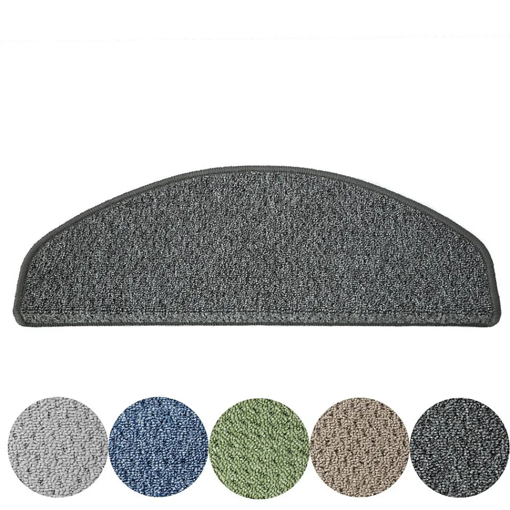 Floordirekt Accessoire D'Escalier<Tapis d'escalier Baleno Gris anthracite 23,5 x 65 cm Demi-circulaire -