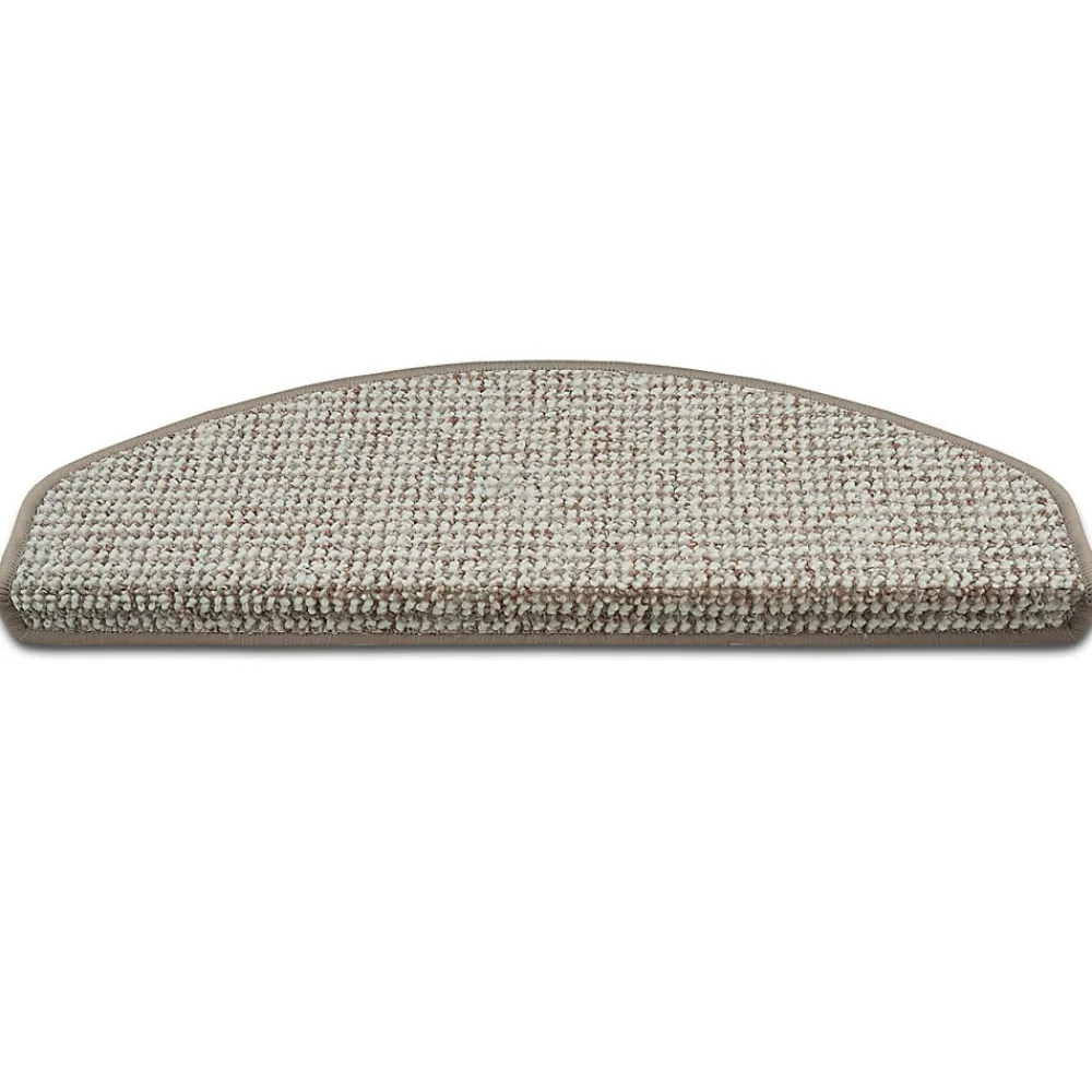 Floordirekt Accessoire D'Escalier<Tapis d'escalier Carlton Demi-circulaire Gris beige 23,5 x 65 cm -