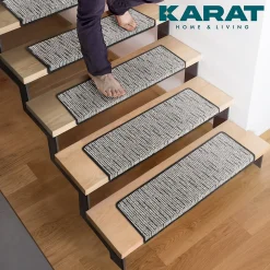 Floordirekt Accessoire D'Escalier<Tapis d'escalier Geneva Anthracite 23,5 X 65 cm Rectangulaire