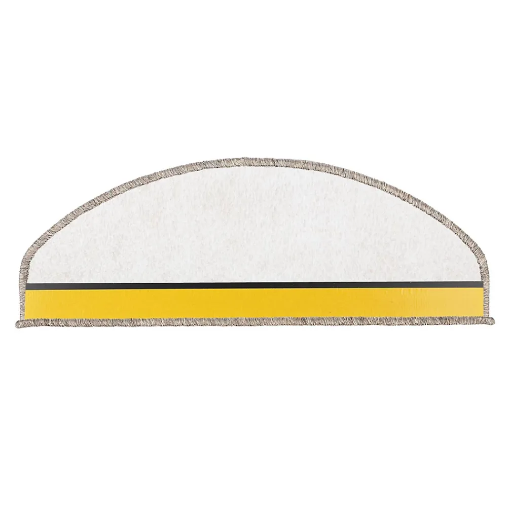 Floordirekt Tapis d'escalier Kalkutta Taupe Demi-circulaire 23,5 x 65 cm- Accessoire D'Escalier