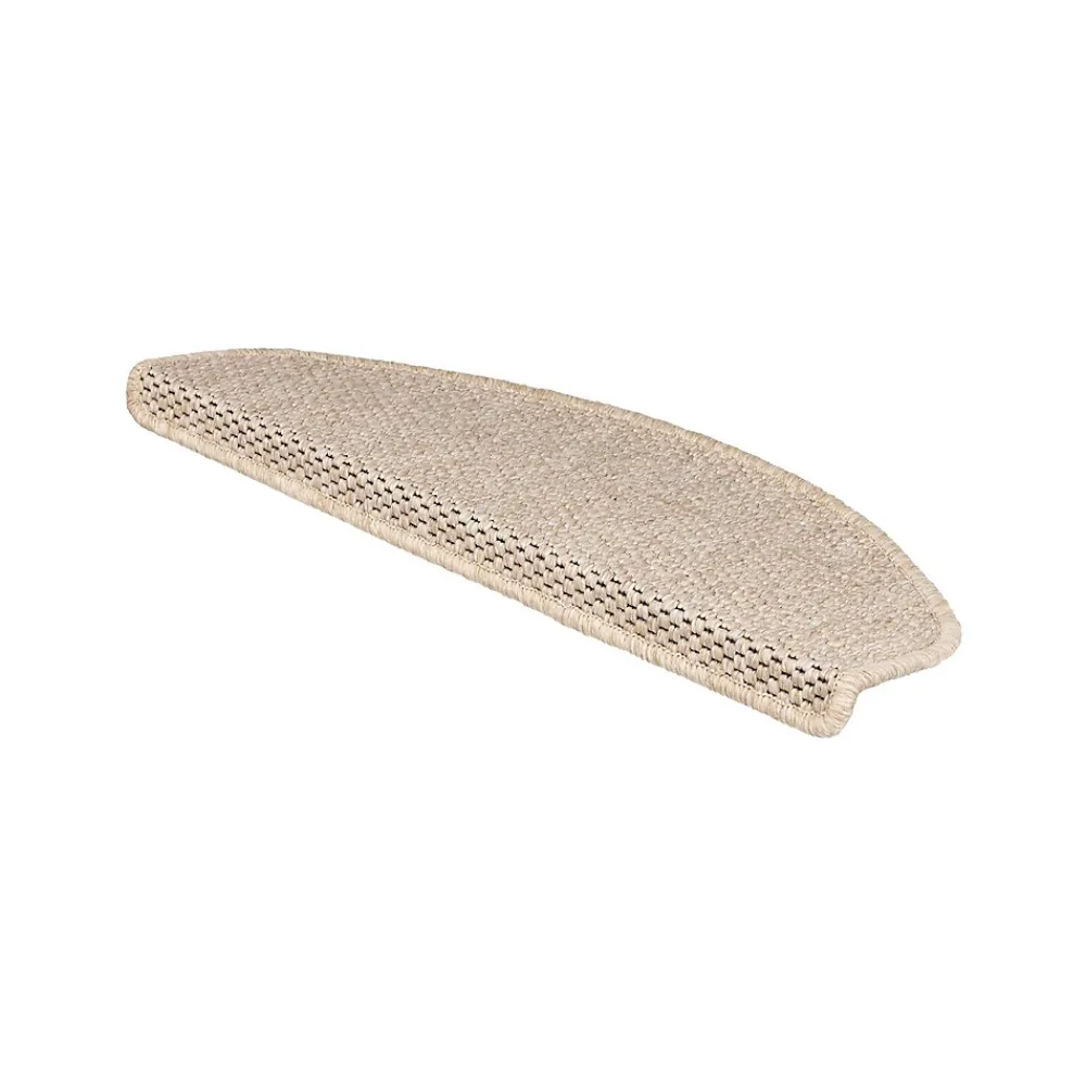 Floordirekt Accessoire D'Escalier<Tapis d'escalier Kalkutta Beige Demi-circulaire 23,5 x 65 cm