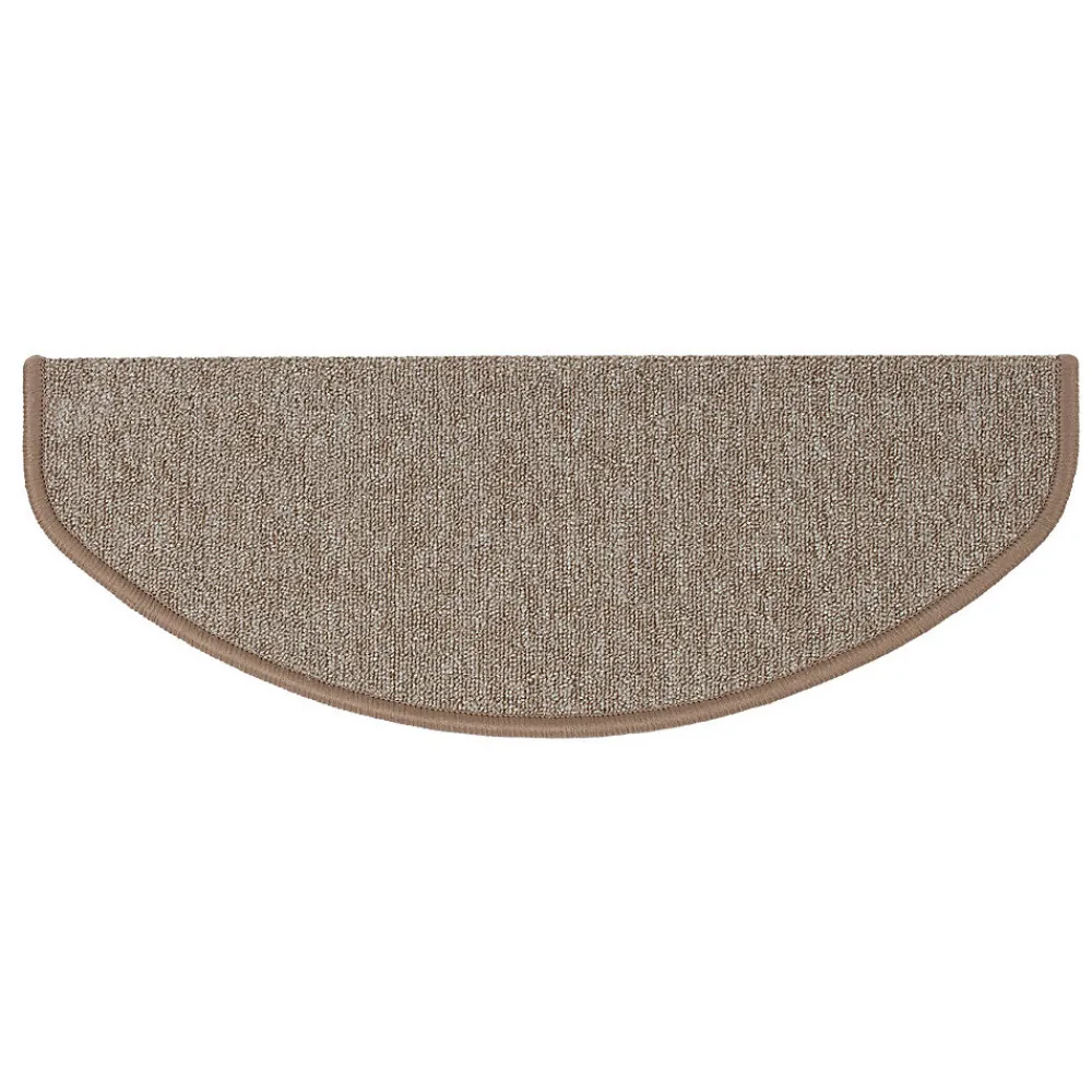 Floordirekt Accessoire D'Escalier<Tapis d'escalier London Beige 23,5 x 65 cm Demi-circulaire