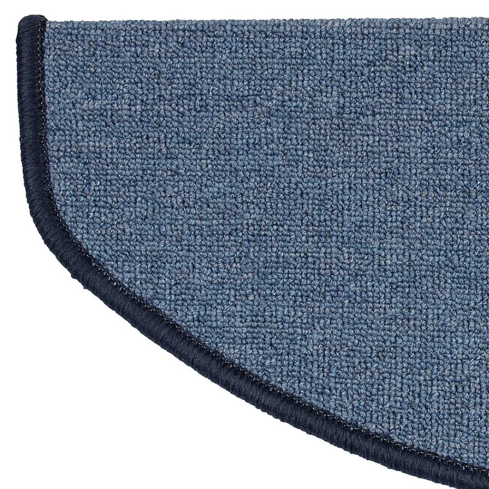 Floordirekt Accessoire D'Escalier<Tapis d'escalier London Bleu clair 23,5 x 65 cm Demi-circulaire