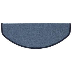 Floordirekt Accessoire D'Escalier<Tapis d'escalier London Bleu clair 23,5 x 65 cm Demi-circulaire