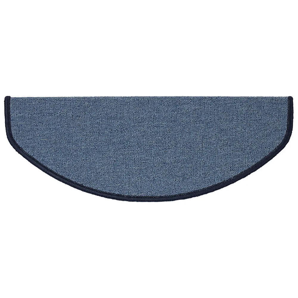 Floordirekt Accessoire D'Escalier<Tapis d'escalier London Bleu clair 23,5 x 65 cm Demi-circulaire