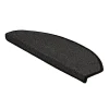 Floordirekt Tapis d'escalier London Gris anthracite 23,5 x 65 cm Demi-circulaire- Accessoire D'Escalier