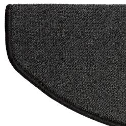 Floordirekt Tapis d'escalier London Gris anthracite 23,5 x 65 cm Demi-circulaire- Accessoire D'Escalier
