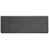 Floordirekt Tapis d'escalier London Gris foncé 23,5 x 65 cm Rectangulaire- Accessoire D'Escalier