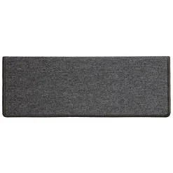 Floordirekt Tapis d'escalier London Gris foncé 23,5 x 65 cm Rectangulaire- Accessoire D'Escalier