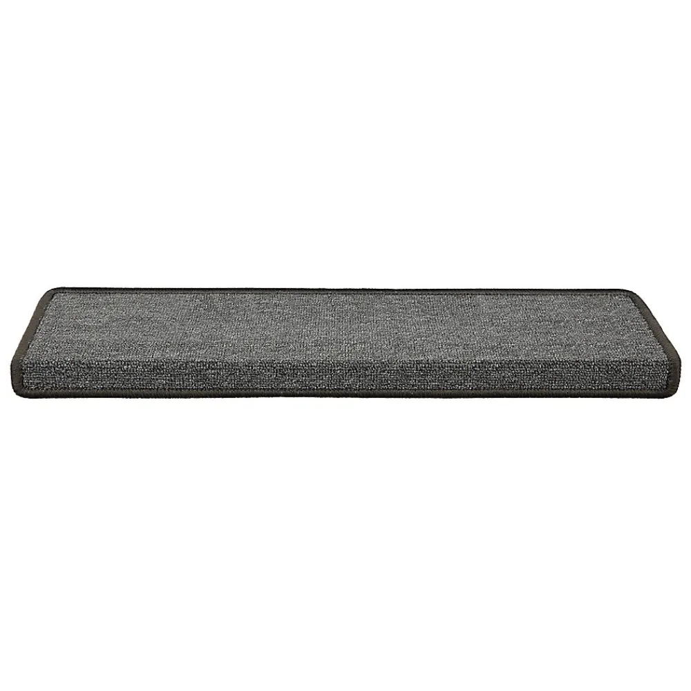 Floordirekt Tapis d'escalier London Gris foncé 23,5 x 65 cm Rectangulaire- Accessoire D'Escalier