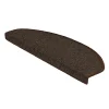 Floordirekt Accessoire D'Escalier<Tapis d'escalier London Marron foncé 23,5 x 65 cm Demi-circulaire