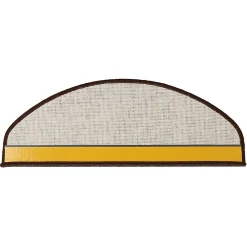 Floordirekt Accessoire D'Escalier<Tapis d'escalier London Marron foncé 23,5 x 65 cm Demi-circulaire