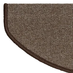 Floordirekt Tapis d'escalier London Marron clair 23,5 x 65 cm Demi-circulaire- Accessoire D'Escalier