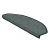 Floordirekt Tapis d'escalier London Vert 23,5 x 65 cm Demi-circulaire- Accessoire D'Escalier