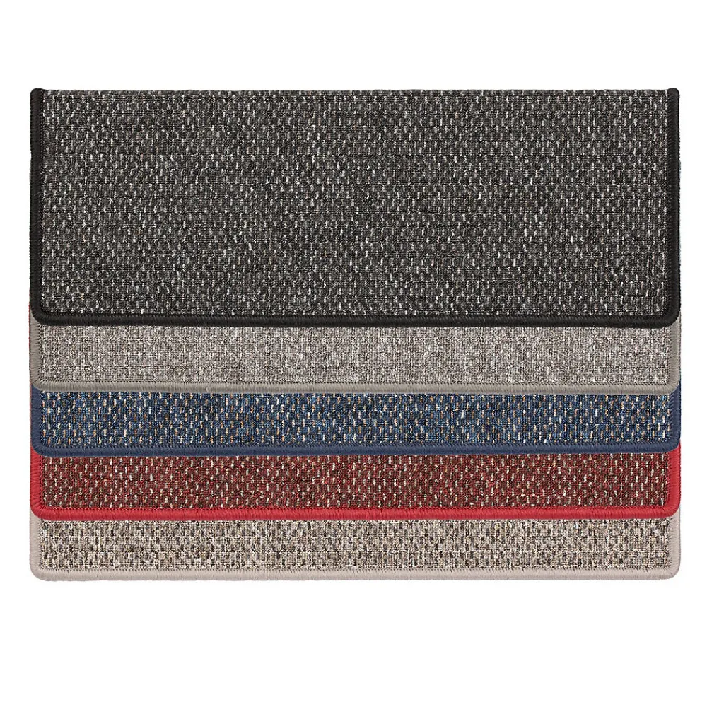 Floordirekt Tapis d'escalier Ponto Gris Rectangulaire 23,5 x 65 cm -- Accessoire D'Escalier