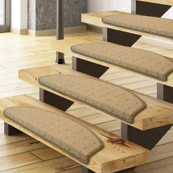 Floordirekt Tapis d'escalier Rapido Beige Demi-circulaire -- Accessoire D'Escalier
